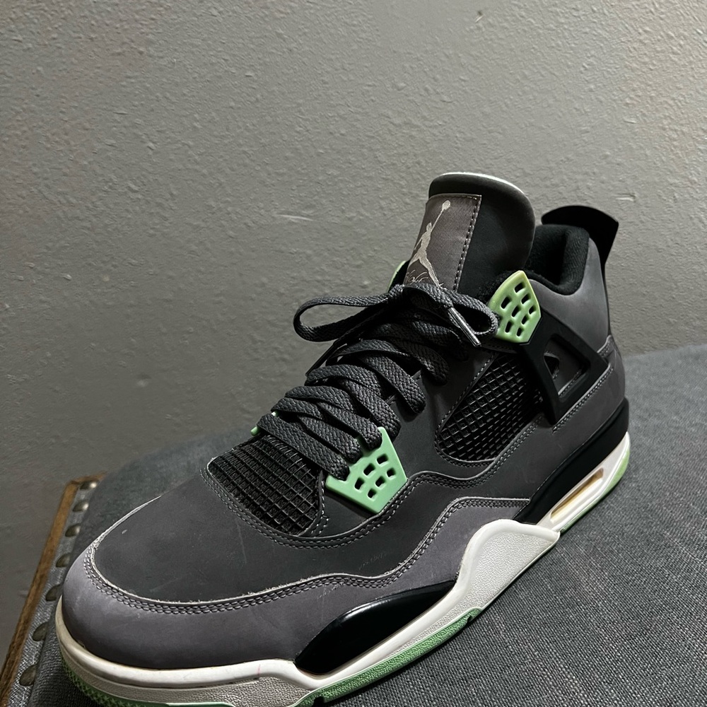 Nike Air Jordan 4 IV Green Glow 308497-033 - Picture 4 of 16